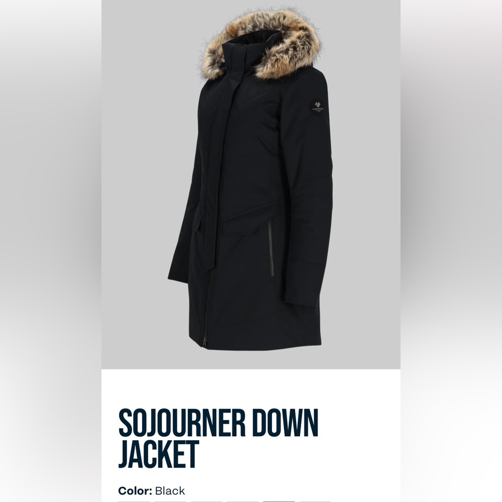Obermeyer Black Sojourner Down Jacket